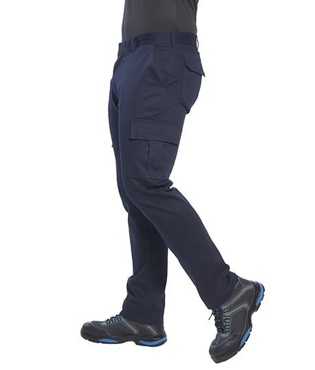 Pantalon de travail multi-poches stretch, Coloris : Bleu, Taille pantalon : 36_0