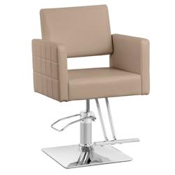 Physa - Physa Fauteuil de Coiffure Ribbleton Beige avec Repose-Pieds Hauteur d'assise 49-63 cm pour 150 kg - Fauteuil de Salon de Coiffure - 406285929_0