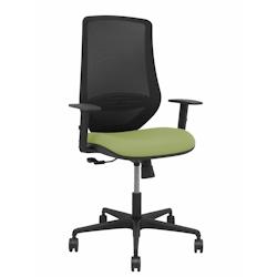 Piqueras y Crespo Silla Mardos sincro malla negra bali verde oliva brazo regulable - vert multi-matériau 392SM840B552B10B68R65_0