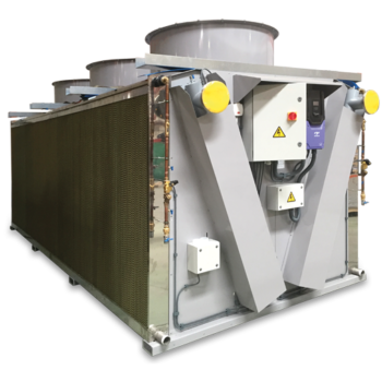 Refroidisseur sec avec refroidissement adiabatique - Mark AWS-EPA Dry Cooler - pré-refroidisseur intégré, économie d'énergie et haute efficacité_0