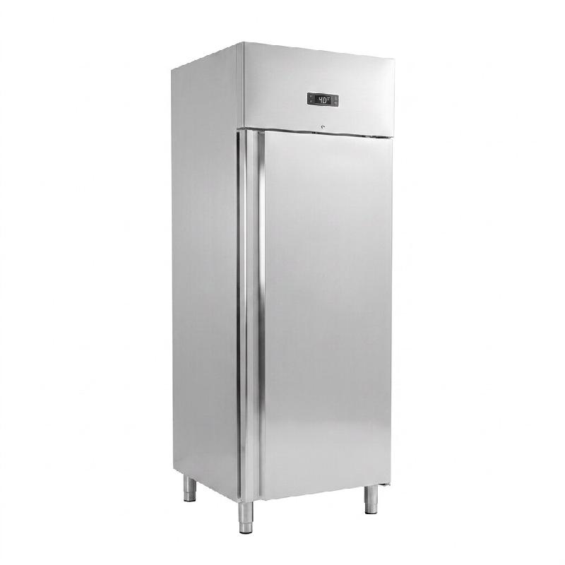 Romux® Armoire Réfrigérée Négative 1 Porte 68 cm avec Refroidissement Froid Ventilé en Acier Inox avec Capacité de 600 L - 3 Étagères et 580_0