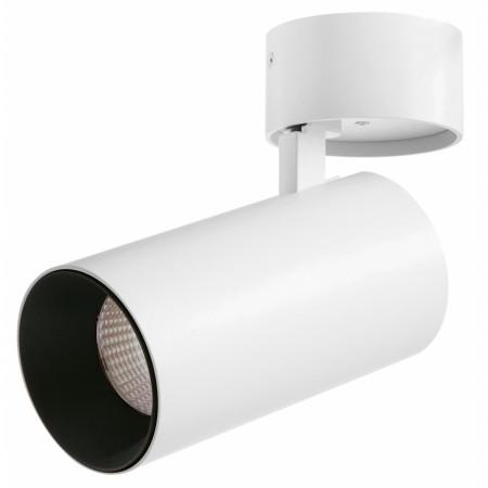 Spot fixation en saillie hidra led cob 18 w 1575 lumens cri80 3000k -angle 30º- coloris blanc extérieur et noir interieur_0