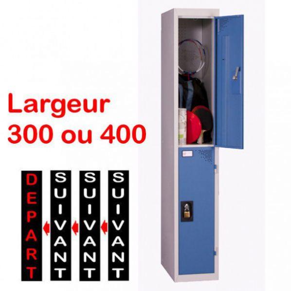 Vestiaire multicases 2 cases par colonne - démonté - bleu - Marque Rolléco_0