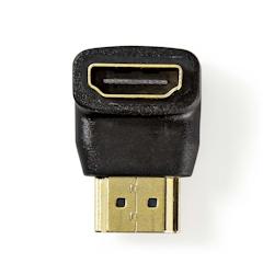 Adaptateur Hdmi Coudé à 90°  Connecteur Hdmi - Hdmi Femelle  Noir Usage Non Intensif Nedis - 3665476887455_0