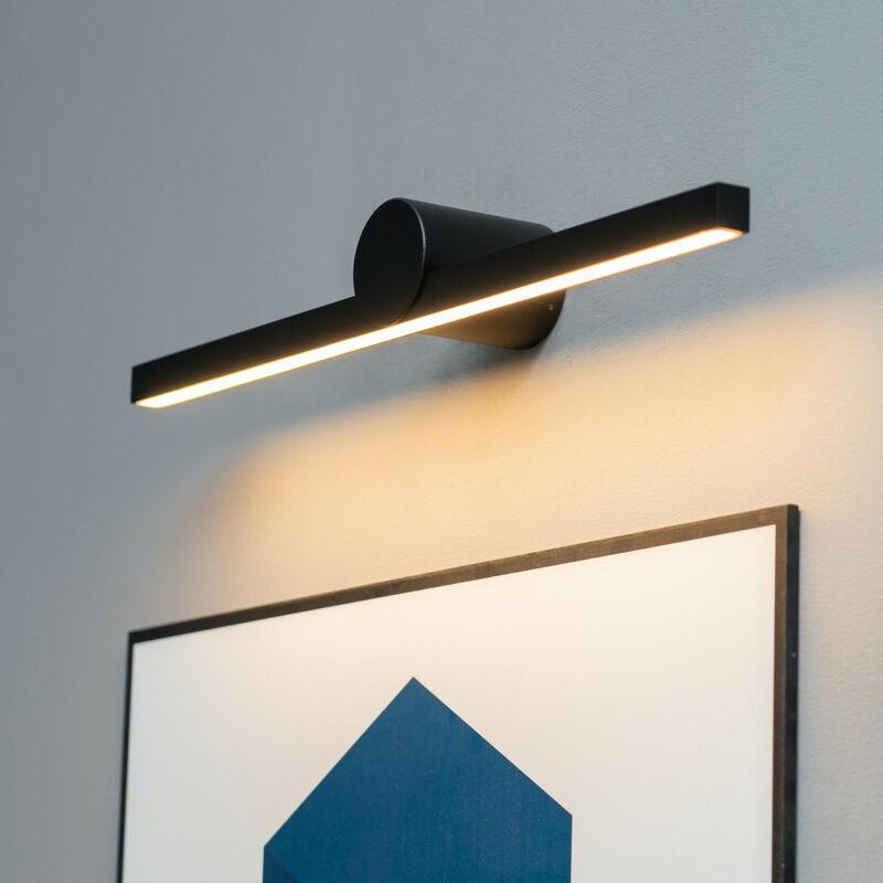 Lampadaire noir design LED double éclairage - Pancho