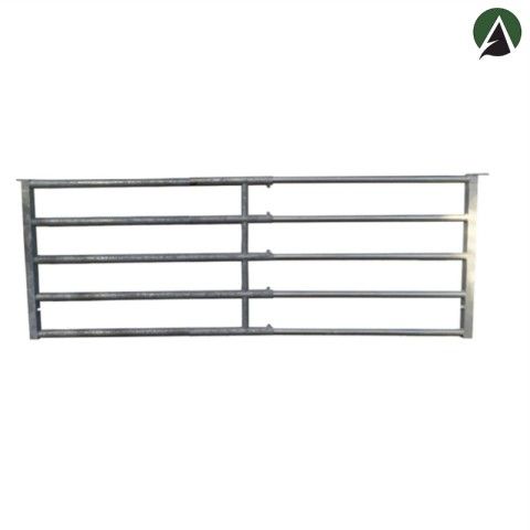 Bs23p - Barrière agricole de stabulation extensible 2 à 3 mètres - 5 lisses Ø60mm - Galvanisée à chaud_0