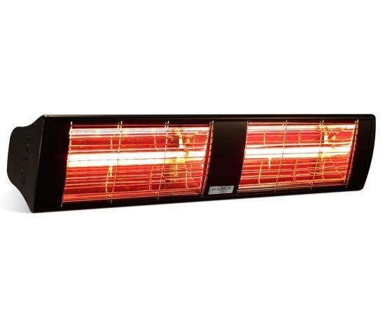 Chauffage à ondes courtes SUPRA - acier inoxydable - 2000W/4000W - IP 55 - télécommande - pour extérieur_0