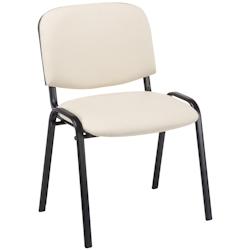 CLP Chaise Visiteur Ken similicuir Crème - beige polyester 181401504_0