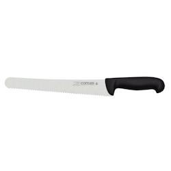 COMAS - Couteau à pain et pâtisserie 250 mm - Modèle Carbon - Noir inox_0