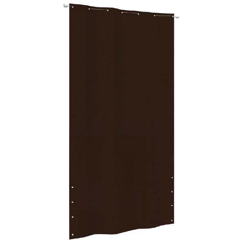 ÉCRAN DE BALCON BRISE PARE VUE PROTECTION CONFIDENTIALITÉ 140 X 240 CM TISSU OXFORD MARRON 02_0010228_0