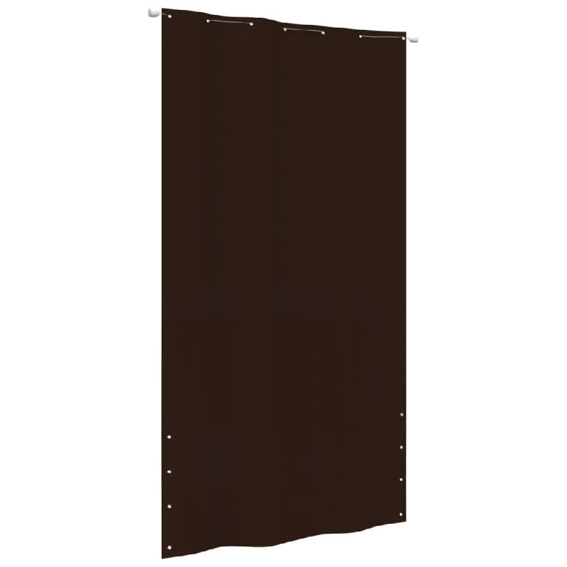 ÉCRAN DE BALCON BRISE PARE VUE PROTECTION CONFIDENTIALITÉ 140 X 240 CM TISSU OXFORD MARRON 02_0010228_0