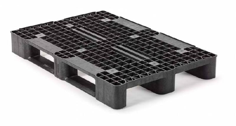 Palette en plastique qp1208mb3rr (cp2) (tool 2) - 800x1200 mm - 5000 kg statiques, 1250 kg dynamiques - 3 semelles_0