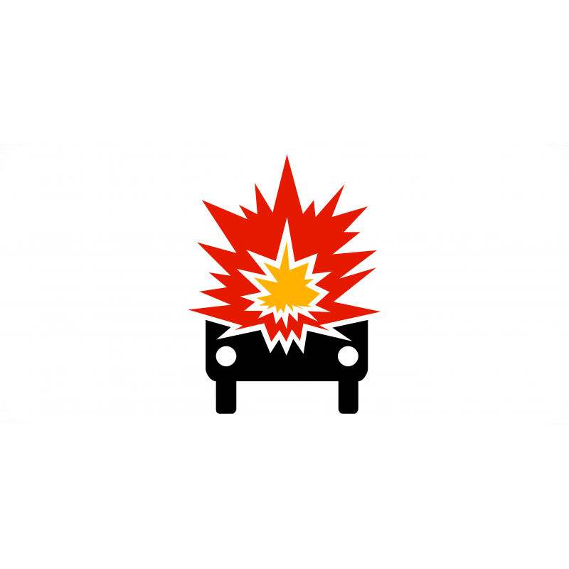 Panonceau véhicules transportant marchandises explosives inflammables M4k_0