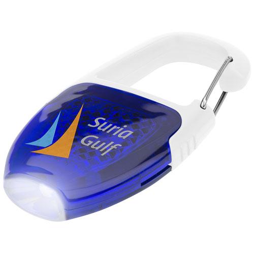 Porte-clés mousqueton avec catadioptre LED Reflect-or - lampe LED intégrée et piles incluses_0