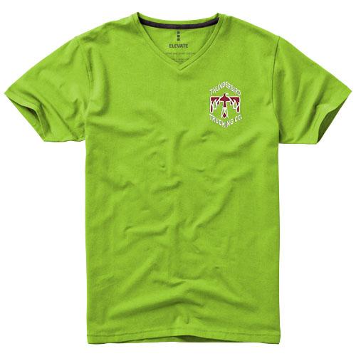 T-shirt bio manches courtes pour homme - Kawartha - col V en coton biologique ringspun 200 g/m²_0