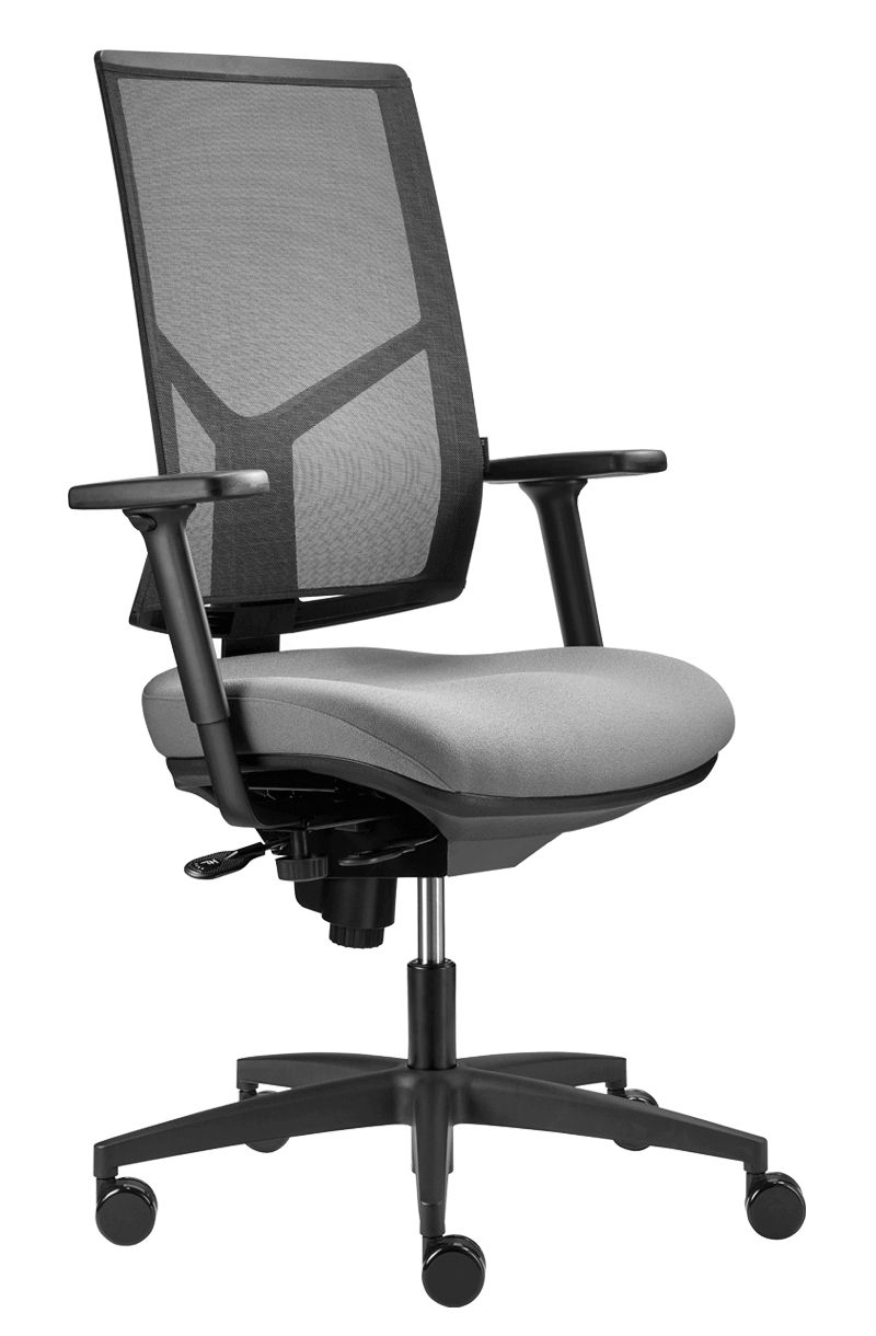 T4.1 RL - Chaise de bureau ergonomique Tergon - Hauteur d'assise réglable 42 à 54 cm avec système TwinComfort_0