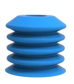 Ventouse ronde B-BL40-2 en silicone détectable - Conforme aux normes FDA et UE - Fixations en plastique alimentaire ou acier inoxydable_0
