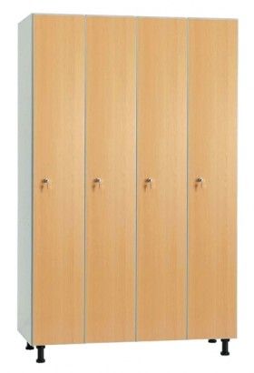 Vestiaire melamine hydrofuge l1200 - merial - 4 portes - réf . Mhv-30/4c_0