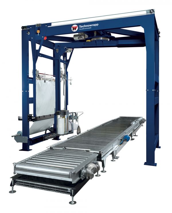 B150E/B170E/B200E/B250E - Banderoleuse à bras tournant Technowrapp - Jusqu'à 118 palettes/h avec pré-étirement électronique_0