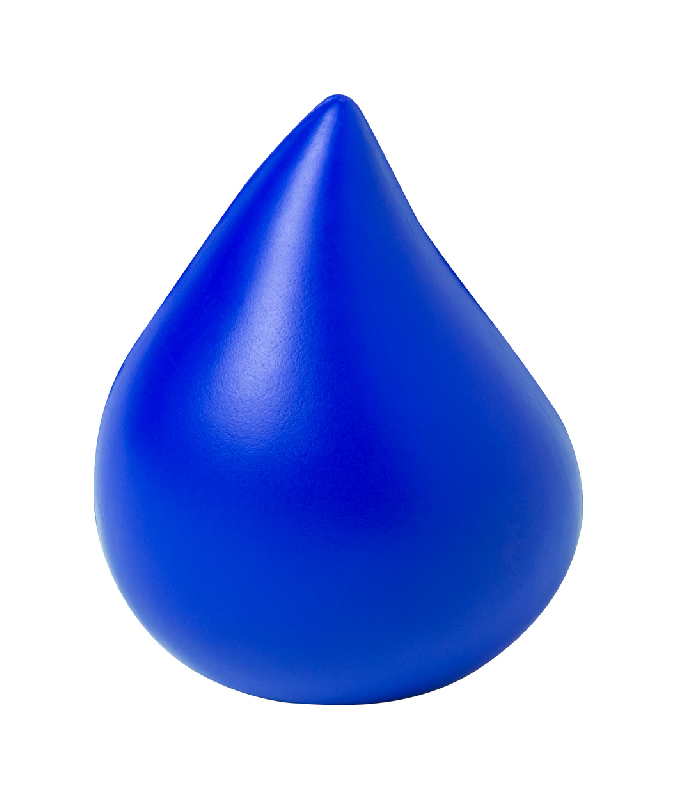 Balle anti-stress en forme de goutte - couleur bleue - 20g_0