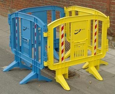 Barrière de chantier REPER - Urbaine polyvalente - Légère et personnalisable - L=1,25m - H=1m - Polypropylène - 7kg_0