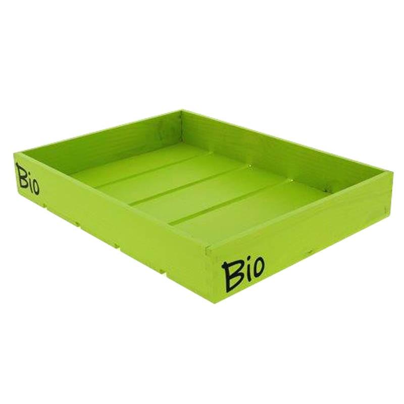 Cagette pin verte logo bio 40x30x6cm -_0