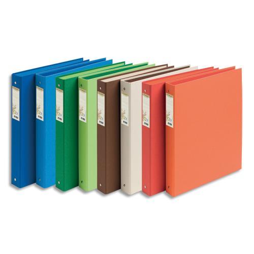 CLASSEUR 4 ANNEAUX EXACOMPTA FOREVER DOS 4CM EN CARTE RECYCLE 18/10E - FORMAT A4 - COLORIS ASSORTIS