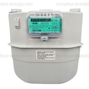 Compteur gaz à soufflets itron - acd g10 c - 16 m3/h itron - acd - g10 c_0