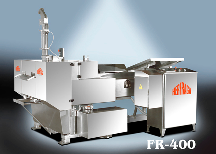 Fr-400 - Emballeuse industrielle Herfraga pour thon et poissons, jusqu'à 400 boîtes par minute_0