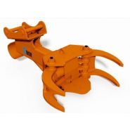 Grappin coupeur forestier AXER 650 K HD - diamètre de coupe max 350 mm - ouverture max 1000 mm - pour pelleteuse de plus de 12 t_0