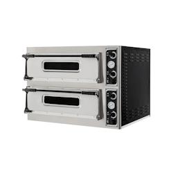 Hendi Four à pizza Basic Xxl 66 avec 2 chambres 18000W jusqu'à 455°C et éclairage intérieur - inox 226995_0