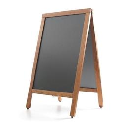 Panneau de trottoir à craie Hendi - MDF et bois manufacturé - 500 x 450 x (h) 850 mm - Réf 664001_0