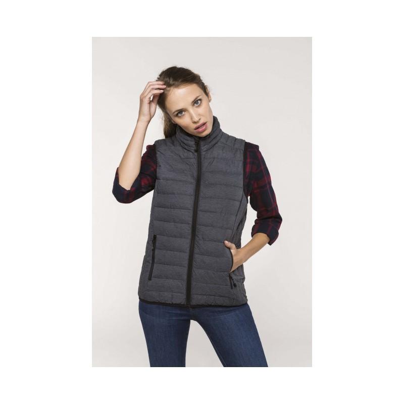 K6114 - Doudoune légère sans manches femme - chaude et ultralégère avec poches zippées_0