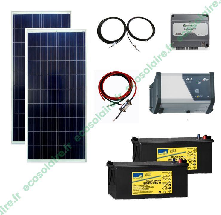 Kit autonome solaire 330W 230V Écosolaire® - conformité UTE C 15-712-2 - sans système de fixation_0