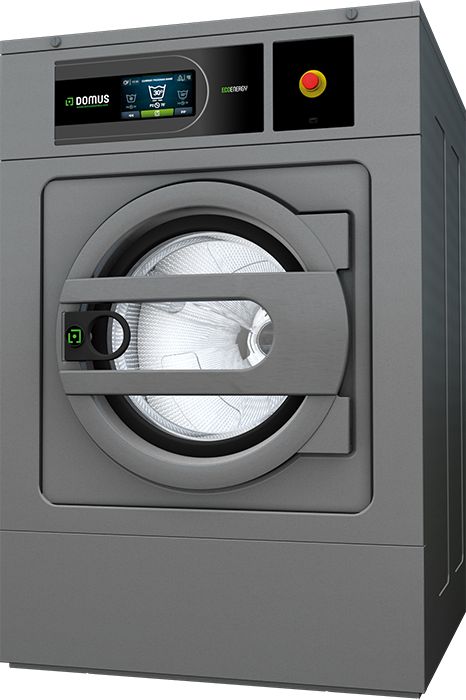Laveuse essoreuse professionnelle - Domus Laundry - skinplate gris - bac à produits 4 compartiments - écran tactile 7 pouces_0