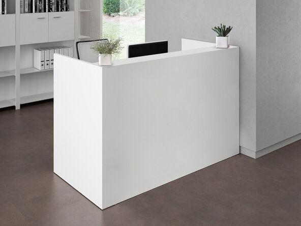 Petit comptoir d'accueil moderne avec Bureau en bois pas cher pour espace d'accueil petite dimension_0