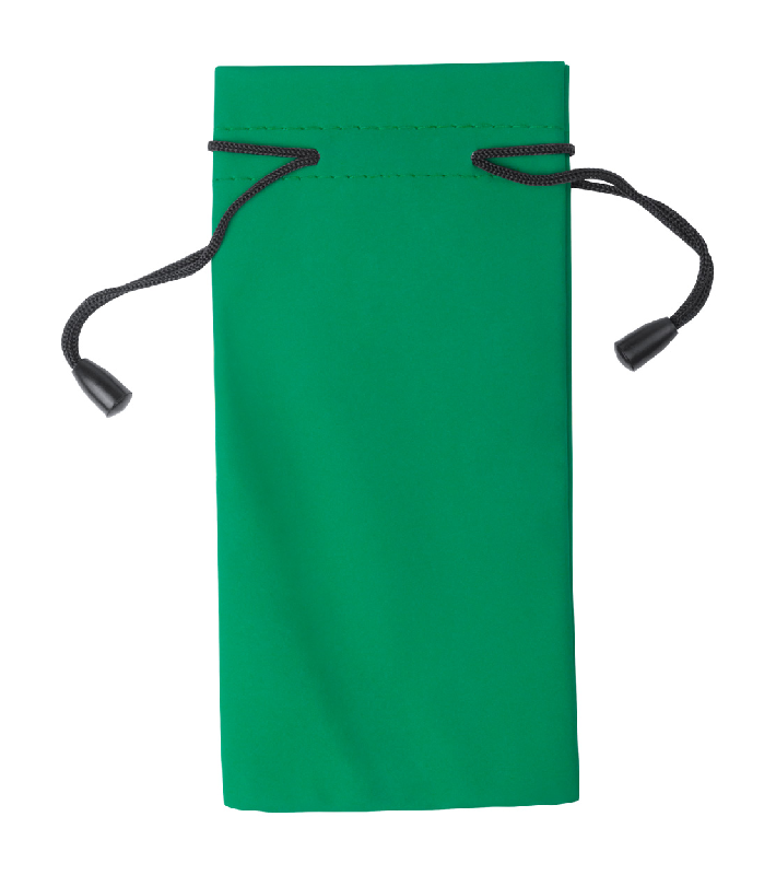 Pochette pour lunettes en polyester - couleur verte - 7g_0