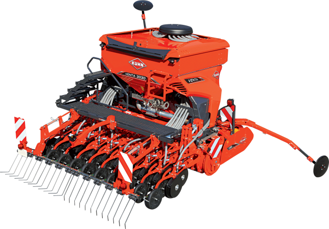 Semoir intégré pneumatique VENTA 3010-24 ISOBUS - Kuhn - Largeur 3m - Compatible herses rotatives HR et cultivateurs CD_0