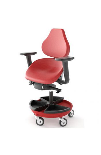 Siège assis-debout ergonomique Swing intégral - dossier haut - mousse intégrale - réglable en hauteur_0
