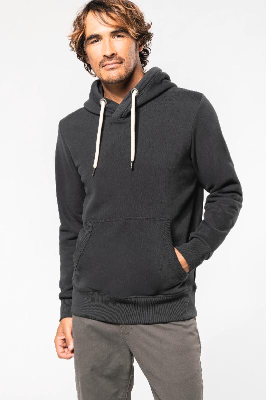 Sweat-shirt capuche homme Kariban - Réf: KV2308 - Molleton gratté, toucher peau de pêche, aspect vintage_0