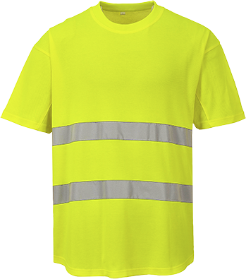 T-shirt aéré jaune c394, m_0
