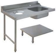 Table capot panier 500 x 500 ou 600 x 500 avec bac pour machines - PAP712GVF_0