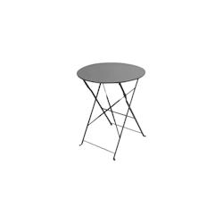 Table pliante Java en métal, diamètre 60 x hauteur 71 cm, Anthracite, FORNOR - 8422172249360_0