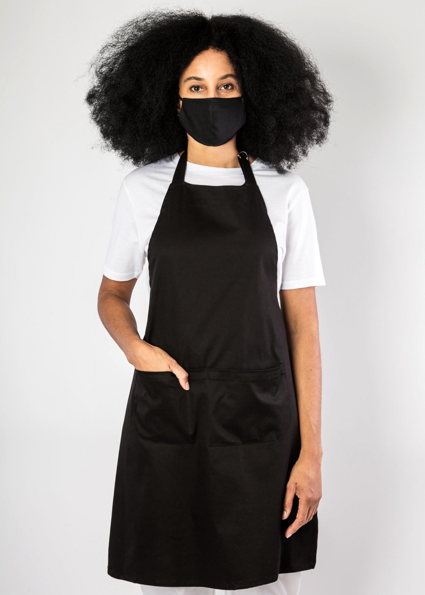 Tablier à bavette basique - modèle chef, demi-chef ou court - personnalisable - Made in France_0