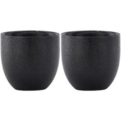 Tasse en grès Wabi Sabi 28 cl Venture Home - noir 3700866367336_0