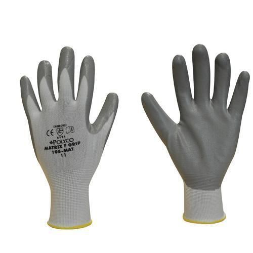 12 PAIRES DE GANTS DE MANUTENTION LÉGERS ADHÉRENCE MATRICE F TAILLE 10 - POLYCO