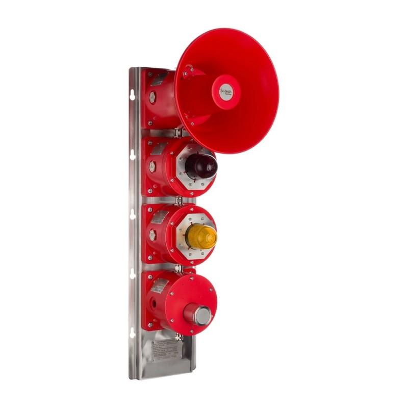 Avertisseur combiné ATEX SB150-X en GRP - Sirène et feux à éclats - Réf. : EXT0010_0