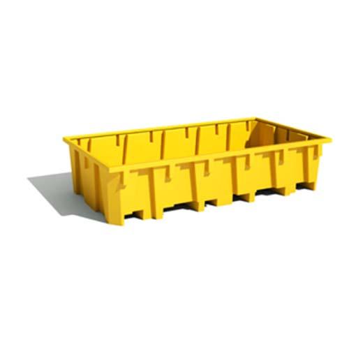 Bac de rayonnage de 1330 litres - Rétention en plastique robuste, adapté aux produits chimiques et AdBlue®_0