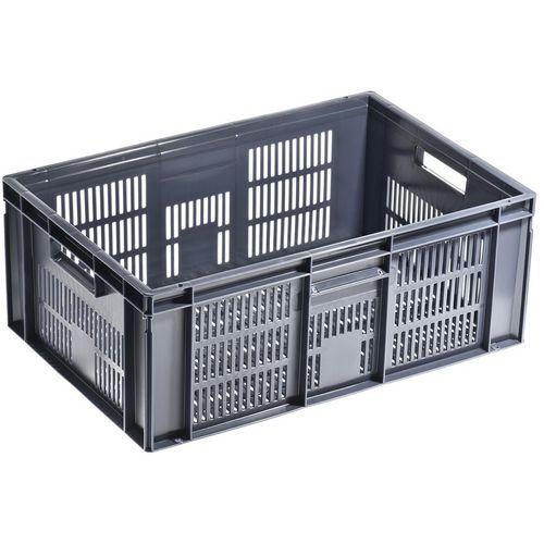 BACS GERBABLE NORME EUROPE GRIS 45 LITRES 600X400X235MM - UTZ