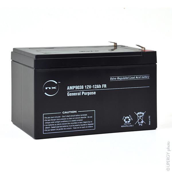 Batterie plomb agm nx 1212 general purpose fr 12v 12ah f6.35